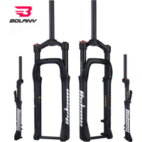 BOLANY Fat Bike Fork for 26inch Wheels Compatible with 4.0" Tires Air Suspension Bicycle Fork with 15x135mm Thru-Axle