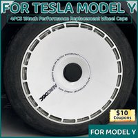 4PCS 19Inch Wheel Hubcap Hight Performance Replacement Hub Cap For Tesla Model Y 2020-2023 Wheel Cap Full Rim Cover Accessories