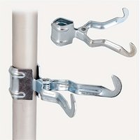 1pc/2pcs Multifunctional Outdoor Tent Pole Clip, Camping Accessory, Metal Iron Clamp For Tent Support, Durable Hook Design