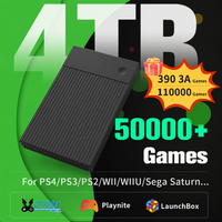4TB Retro Gaming Hard Drive For Windows Launchbox + Retrobat + Playnite Game HDD 50000 Games For PS4/PS3/Switch/WII/PS1/PS2/N64