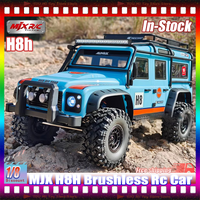 Mjx 1:8 H8h Refreshed New Version Of Land Rover Defender Brushless 3s Off-Road Differential Lock Remote Climbing Model Car Toys