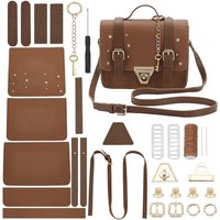 DIY PU Leather Crossbody Bag Making Kit, Handmade Bag Making Accessories for DIY Craft Bags Handbag Sewing Kits Handicraft Bags