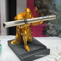 Gepanzerter Retro-Soldat Stifthalter Schreibtischzubehör Krieger Bleistiftständer Ritter für Schreibtisch Kleine Statue Ornamente