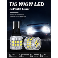 NLpearl 2PCS 15 W16W 921 LED Bulbs For Car Accessories Back Up Reverse Light Brake Lamp 921 912 Stop Light 6500K White 12V