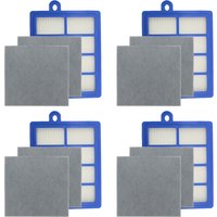 Washable Dust HEPA Filter H12 H13 + Motor Cotton Filter for Philips Electrolux AEG Vacuum Cleaner Parts FC8764 FC8766 FC8767
