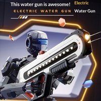 Pulse Fully Automatic Water Gun with High Speed Rapid Fire Function Advanced Black Technology Large Capacity