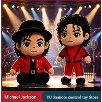 New Michael Jackson Plush Doll Celebrity Merchandise Plush Toy Kawaii Home Ornament Collection Birthday Gift For Fans