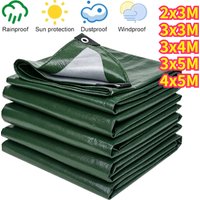 Heavy Duty Tarp Cover Waterproof Tarpaulin UV Resistant Protective Cover with Grommet for Garden Porch Emergency Rain Shelter