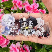 Game Identity โ
ค Artist Mercenary Knight Priestess Photographer Cosplay Costumes Anime Key Chain Keychain Accessories Pendant