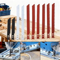 10 Pieces T/U-Shank Jigsaw Blades Set - Fits Most Sabre Scroll & Jig Saw for Wood Metal Plastic PVC Cutting, Home DIY Hand Tools