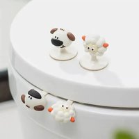 Portable Lovely Cartoon Toilet Lifting Device Avoid Touching Toilet Lid Handle Accessories Anti dirty No Punching Required