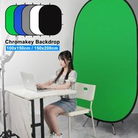 Selens 2-In-1 Green Blue Screen Backdrop Chromakey 1.5x2/1x1.5M Foldable Reflector Background for Live Streaming Photo Studio