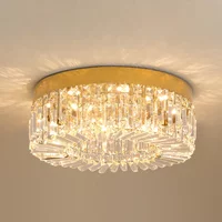 Gold Luxury Crystal Ceiling Lamp Living Room Modern Chandeliers Decoration Led Ceiling Lights Lighting Fixture Diameter 40 50cm
