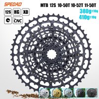AliExpress Lexon SPEDAO 12 Speed MTB Cassette 10-52T 10-50T 11-50T XD HG Freewheel Lightweight CNC K7 Sprocket Drivetrain Upgrade Bike Parts