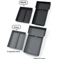 For Tesla Model 3 Highland 2024 Interior Accessories Center Console Storage Box Organizer Tray Armrest Storage TPE Anti-slip Mat