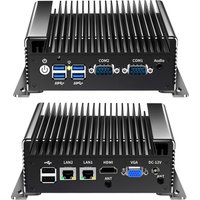 Cheap Fanless Mini PC Intel Core i3 1215U 8130U 4200U i5 1235U 8250U i7 1255U 4500U HD VGA 2xLAN Win11 Desktop Computer 2xCOM
