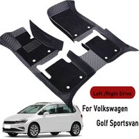 Car floor mats for Volkswagen Golf Sportsvan 2016 2017-2019 Customauto foot Pads automobile carpet cover interior accessories