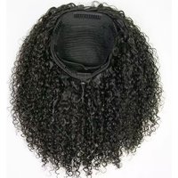 Pixie Curly Half Wigs 100% Human Hair 250% High Density Glueless Wigs Pixie Curl No Lace Wigs HairUGo