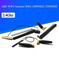 2PCS 2.4Ghz 3dbi WIFI Antenna 2.4G RP SMA Male Universal Antennas Amplifier WLAN Router Antenne Booster 2400-2500mhz