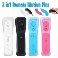 2 In 1 For Nintendo Wii/Wii U Game Controller Optional Motion Plus Joystick Wireless Remote Control Gamepad With Silicone Case