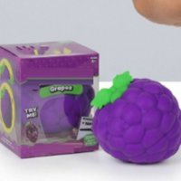 Super Purple Grape Pinching Toys Boxed Toys Ordinary Decompression TPR Filling Sticky Decompression Vent.