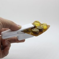Ergonomic Pill Popper With Storage - Safe, Easy-Open Blister Pack Aid, Travel-Ready Medicine Organizer