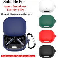 Silicone Carrying Case For Anker Soundcore Liberty 4 Pro Earphone Dustproof Scratchproof Scratch Resistant Protector Sleeve 2025