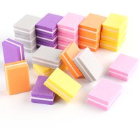 10pcs Professional Nail File 100/180 Nail Sanding Block Double-sided Mini Buffer Sponge Polishing Pedicure Manicure Tool Supplie