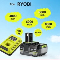 2026New RYOBI 18V Powerful Lithium Battery 6.0AH 8.0Ah P104 P105 P107 P108 P109 Low Self Discharge Compatible with All 18V Tools image 4