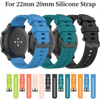 22mm Silicone Strap For Amazfit BIP5/GTR 4 3 pro/Huawei Watch 3 4 GT 4 5/Xiaomi Watch S3 Color 2 pro POLAR GRIT X PROBracelet