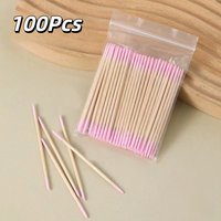 100/500Pcs/Bag Nail Polish Remover Sticks Disposable Gel Nail Cleansing Swabs Nail Art Cleaning Stick Manicure Tool