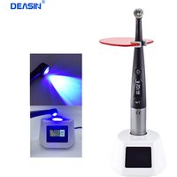 Dental Wireless 1 Second Curing Light Dentist Cordless LED Lamp 3000 mw/cm² with Caries Detector Light Meter Tester