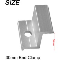 10Pcs Solar Panel Mounting Brackets Aluminum PV End Clamp Z Bracket Solar Photovoltaic Accessories 30mm/35mm/40mm/45mm