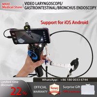 360° rotation video laryngoscope/gastrointestinal/bronchus endoscopy,Inclusive biopsy forceps,support for iOS Android
