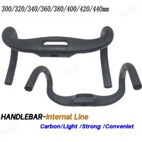 AliExpress NONE T1000 Bike Carbon Road Internal Handlebar 300/320/340/360/380/400/420/440mm Routing Road Bicycle Handle Bar Bicycle frameParts