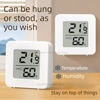 Mini Lcd Digital Thermometer Indoor Digital Thermometer Indoor Thermometer Humidity Meter Sensor Gauge Weather Station for Home