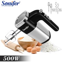 Food Mixer 500W Electric Whisk Kitchen Hand Blender Cuisine Appliances For Cream Sweets Bakery Cake Egg Beater Mixer Sonifer