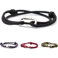 Noter New Mens Paracord Bracelet Spring Buckle Outdoor Adventure Hiking Braslet Adjustable Nautical Braclet Pulsera Hombre Joias