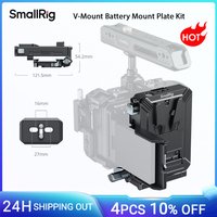 SmallRig V-Mount Battery Mount Plate Kit for Most Flip-Screen Mirrorless Cameras, for Sony for Canon with Arca-Swiss Plate -5227