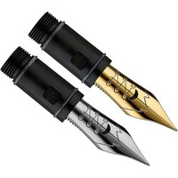 MAJOHN Soft Elastic Calligraphy Nib Round Body Pointed Tip Copperplate Gothic ES ER Replacement Nib for P136 P137 P138 P139 pen