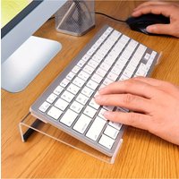 Acrylic Keyboard Stand - Durable Material for Keyboard and Mini PC - Mixed Color, Uncharged