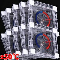 -50°C~50°C Outdoor Temperature Thermometer No Battery Dial Plastic Thermometer Window Wall Home Graduated Disc Measurement