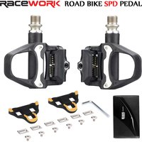 AliExpress RacewoRK RACEWORK Road Bike Pedal Nylon Bicycle Locking pedals Cycling Bearing Cleats Clipless Pedal For SPD SL System With Locking Plate