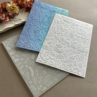 Exquisite plant texture embossing template design embossing folder - suitable for making cards and scrapbooks - durable plastic,