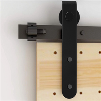 ABSE-Cabinet Sliding Barn Door Hardware Kit Super Mini Sliding Door Hardware Hardware Kit Top Mount Hanger Track Closet