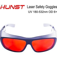 HUNST OD 6+ Professional Laser Glasses Protective Goggles for 355nm UV Laser 450nm Blue Laser and 520nm 532nm Green Laser