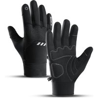 AliExpress Fezrgea Men Winter Waterproof Cycling Gloves Outdoor Sports Running Motorcycle Ski Touch Screen Fleece Gloves Non-slip Warm Full Fingers