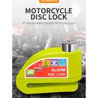AliExpress NONE Motorcycle Bicycle Lock Alarm Safety Protection Padlock Disc Aluminum Alloy Anti-Theft Reminder Rope Lock Bag Motorcycle Accesso