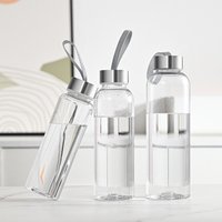 Yoga,Round,Water Bottles,Portable,Plastic,Transparent,Hiking