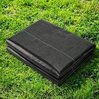 Heavy-duty weed control fabric, landscaping geotextile, durable and wear-resistant ground cover mat, yard and driveway weed barr